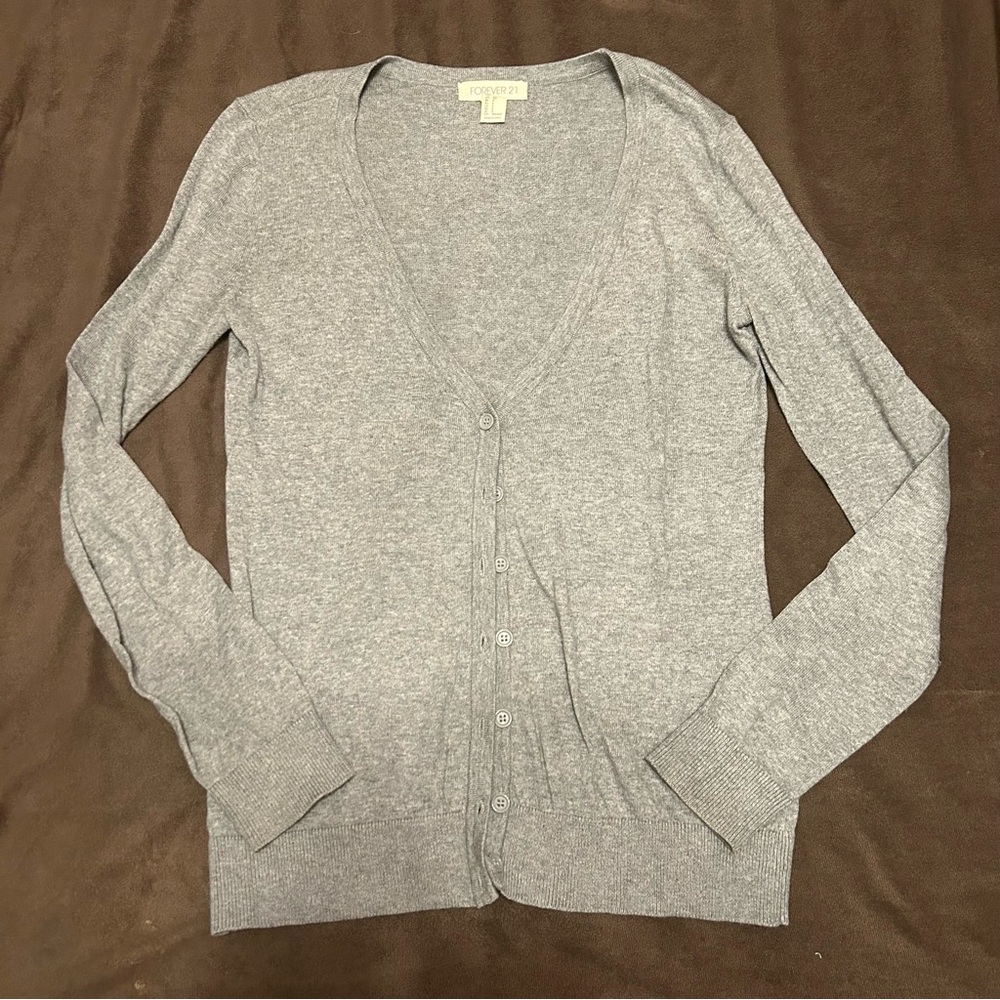 Gray Cardigan